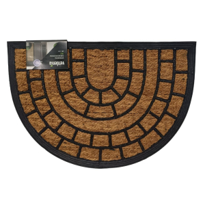 Wycieraczka półokrągła gumowo-kokosowa FRED wzór 9